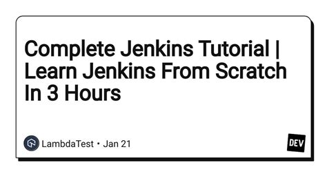 Image result for Latest Jenkins Tutorials