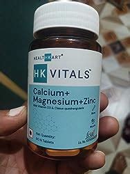 HealthKart hk vitals Calcium Magnesium & Zinc (60 Tablets) | With ...