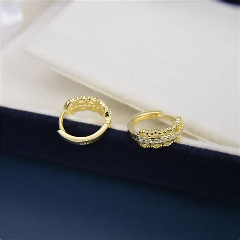 S925 ring set with round white diamond pink yellow cz stone