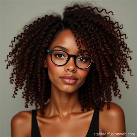 Light-Skinned Black Female with Brown Hair | Stable Diffusion Online