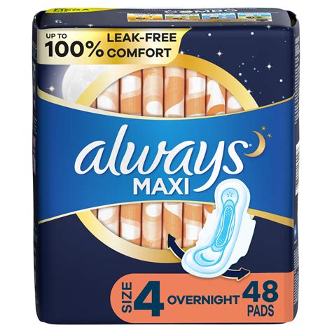 Always Maxi Overnight Pads with Wings - Size 4, Nepal | Ubuy