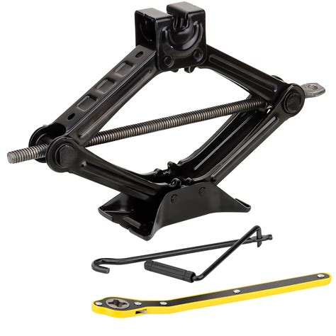 Scissor Car Jack - 3 Ton Car Jack with 3.9" to 17.2" Lifting Range, Includes Ratchet Handle and ...