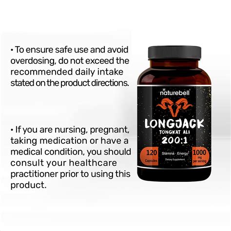 Tongkat Ali 200:1 as Long Jack Extract (Eurycoma Longifolia), 1000mg ...