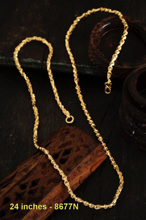 Buy imitation jewellery daily wear gold chains online - Griiham