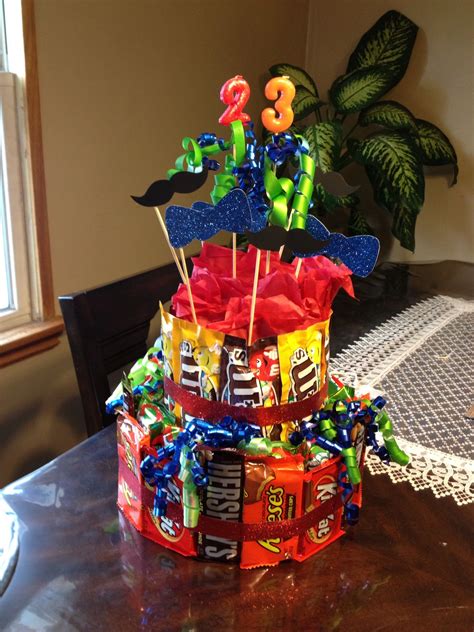 23rd Birthday Cake Made of Candy
