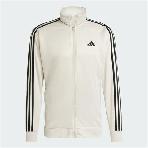adidas Essentials 3-Stripes Training Track Top - Beige | adidas IQ