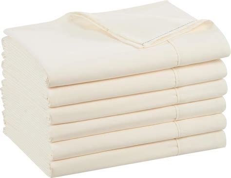 Amazon.com: Arkwright Bulk Queen Flat Sheets - Pack of 6 - Soft Brushed ...