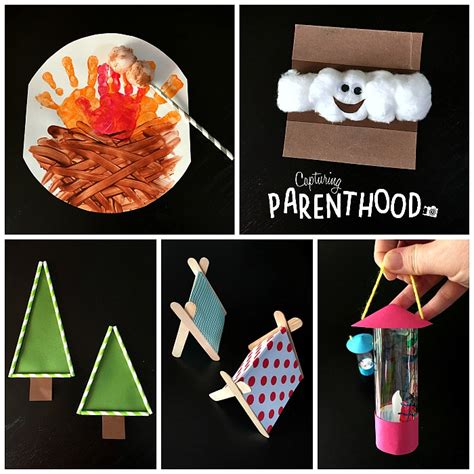Kids Camping Crafts 的图像结果