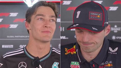 Max Verstappen and George Russell react to Spanish GP collision