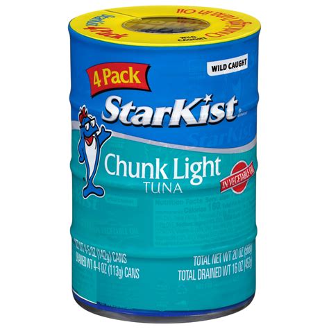 StarKist Chunk Light Tuna in Vegetable Oil, 5 oz, 4 Cans - itFRESH