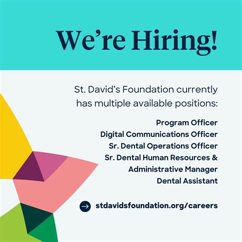 St. David’s Foundation is hiring! Join the Foundation in our mission to ...