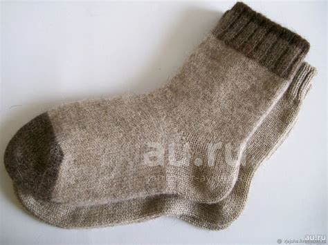 Монгольские носки Eurowool 100% овечья шерсть, размер 41-43 (Шоколад ...