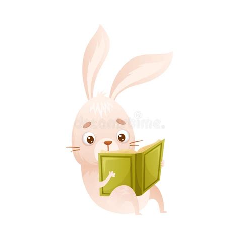 动画片熊和兔子阅读书 向量例证. 插画 包括有 生物, 图书馆, 开放, 本质, 小说, 讲故事者, 兔子 - 45741470
