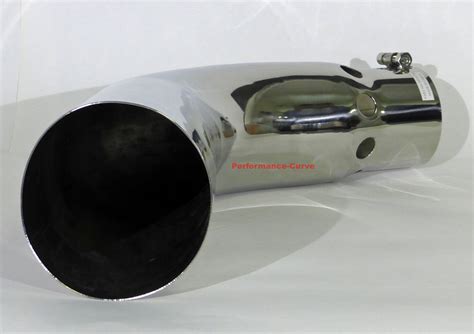 Stainless Steel Diesel Exhaust Tip Fits Duramax - Vented - Turn Out - 4" to 5" - Performance-Curve
