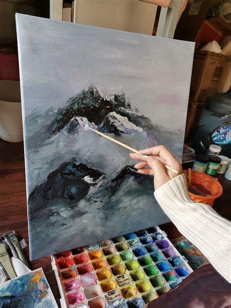 水彩风景手绘教程 | 富士山雪景? - 知乎