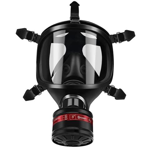 Full-Face Respirator Mask Gas-Masks with 40 mm Activated Carbon Filter ...