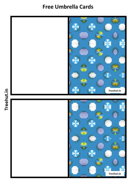 Free Umbrella Bulletin Board Decorations and Craft Printables #521