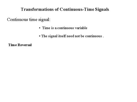 Continuous-Time Signal 的图像结果