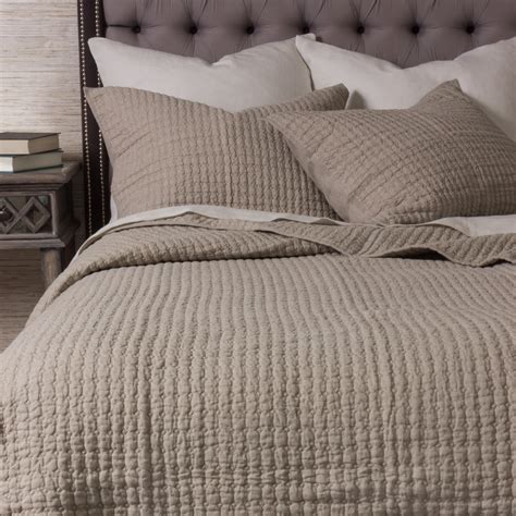 Lush Decor Belgian Flax Prewashed Linen Rich Cotton Blend Quilt 3 Piece ...