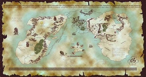Map of Middle Earth from Lord of the Rings