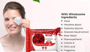 winry Skin Friendly Rose Water Refreshing Wet Wipes - Price in India ...