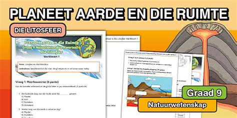 Graad 9 NW Die Litosfeer en die Rotssiklus Differensiële Werkkaarte