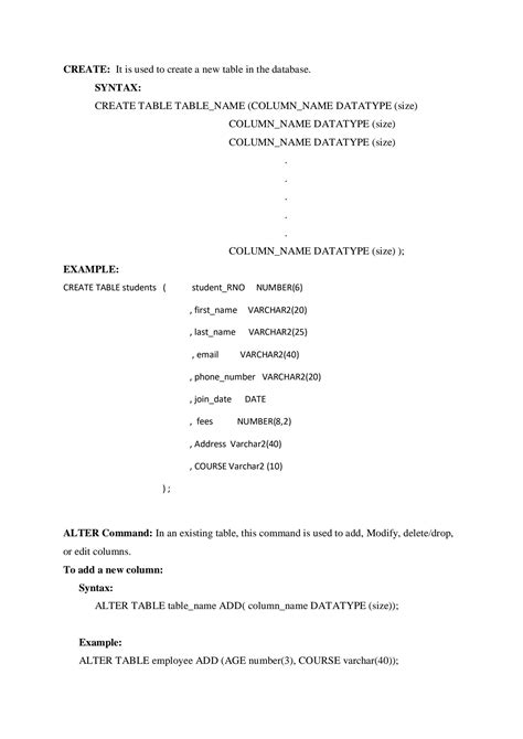 Image result for Basic SQL Commands