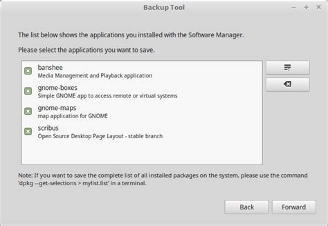 Linux Mint Backup Tool 的图像结果