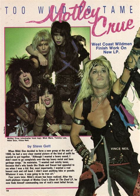 The Sleaze Patrol Files: Nikki Sixx Part 9 - Too Wild To Tame, 1984-1985