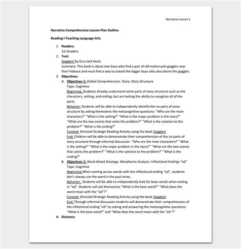 Image result for Comprehensive Outline Example