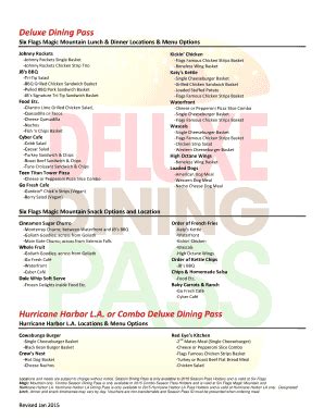 Six Flags Food Menu Prices - Fill Online, Printable, Fillable, Blank ...