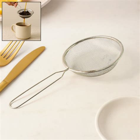 Stainless Steel Fine Mesh Tea & Coffee Strainer (1 Pc)