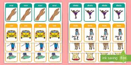 /st/ vs /t/ Minimal Pair Snap Cards