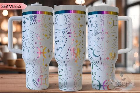 Buy Gemini Zodiac Laser SVG Wrap for 30oz and 40oz Handled Tumblers ...