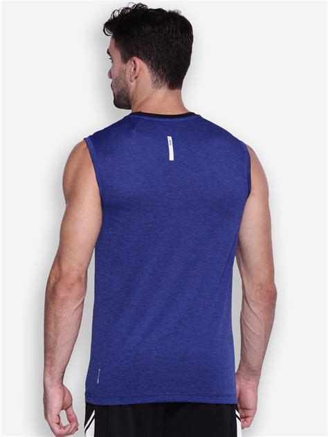 Buy Fila Mid Blue Solid Comfort T-Shirts @ Rs 255 | Fila India