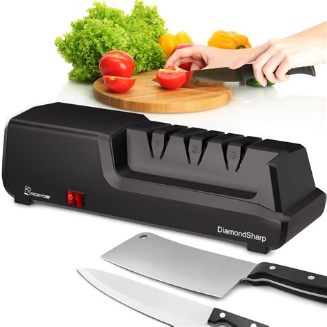Amazon.com: Priority Chef Electric Knife Sharpener for Kitchen Knives, Powerful Motor with ...