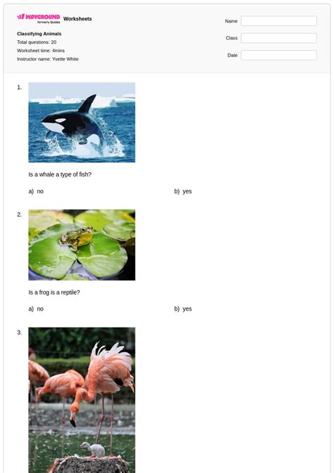 50+ Biological Classification worksheets for Class 1 on Wayground ...