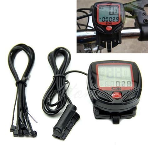 Buy SHOPEE 15 Function Bicycle Computer Odometer Speedometer Digital ...