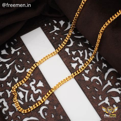 Freemen Modish Long Traditional link Gold Plated Chain - FMGC033 – Freemen®