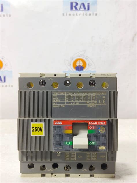 ABB TMAX T3N 250 250AMP CIRCUIT BREAKER MCCB 4 POLE | RAJ ELECTRICALS ...