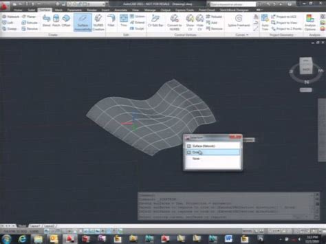 Create Surfaces AutoCAD 的图像结果
