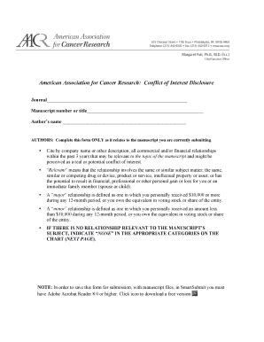 Conflict of Interest Disclosure Form - Blank Fillable Template | Fill ...
