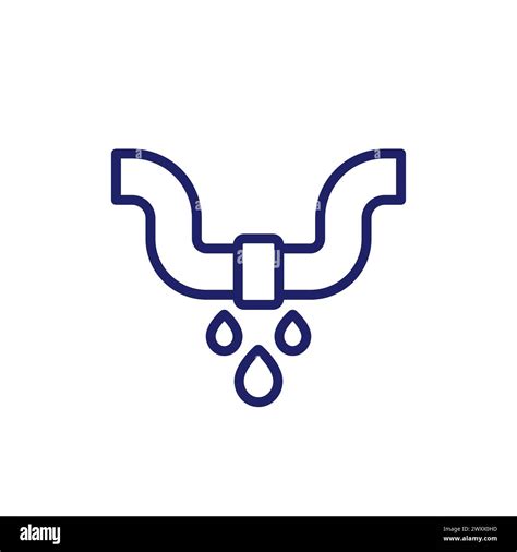 Water pipe leak broken Stock Vector Images - Alamy