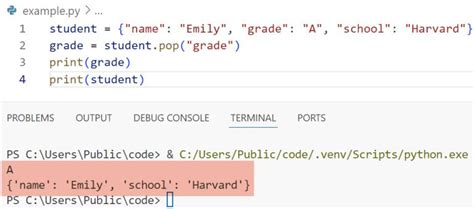 Image result for How to Remove Item From Dictionary Python