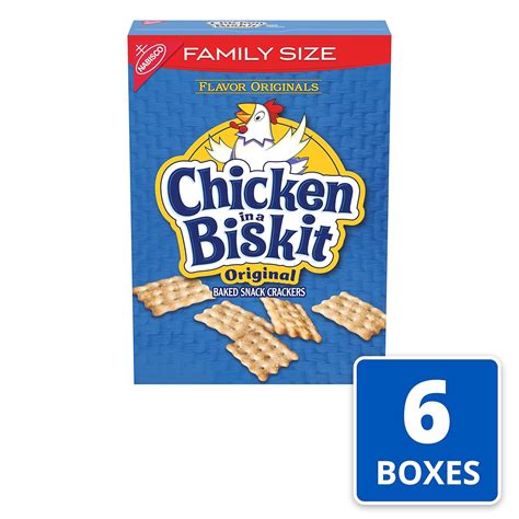 Buy Chicken in a Biskit Original Baked Snack Crackers, Family Size, 6 ...
