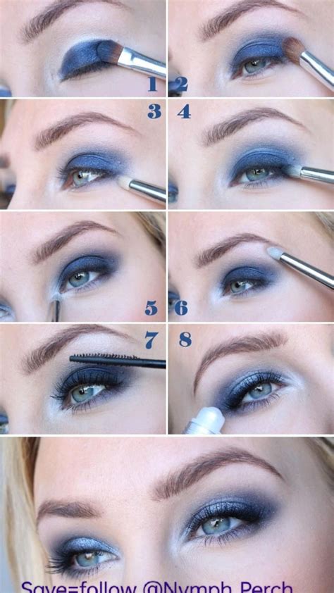 Blue Eye Makeup Tutorial 的图像结果