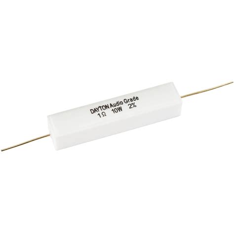 Dayton Audio DNR-1.0 1 Ohm 10W Precision Audio Grade Resistor : Amazon ...