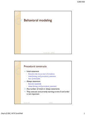 Module 2(DSD) - Digital Design using Verilog On FPGA - Studocu