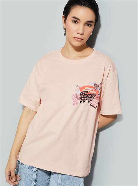 Buy URB_N Women Back Graphic T-shirt Online at just Rs. 399.0 ...