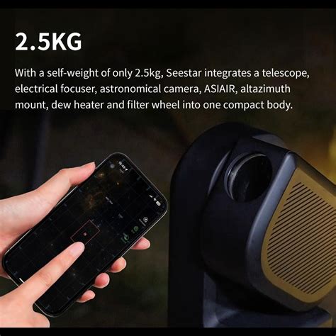 Zwo Seestar S50 Smart Telescope - All-in-one Portable Astronomy ...